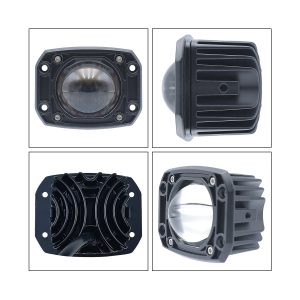 Recessed Bi Color Led Fog Light Round Rectangular Options 06 Recessed Bicolor Rect Views Recessed bi-color LED fog light rectangular multi-view reference