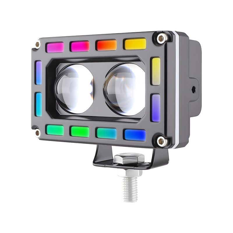Rectangular Dual Lens Rgb Halo Led Work Light 01 Rectangular Dual Lens Rgb Halo Led Work Light 01 Rectangular Dual-Lens RGB Halo LED Work Light