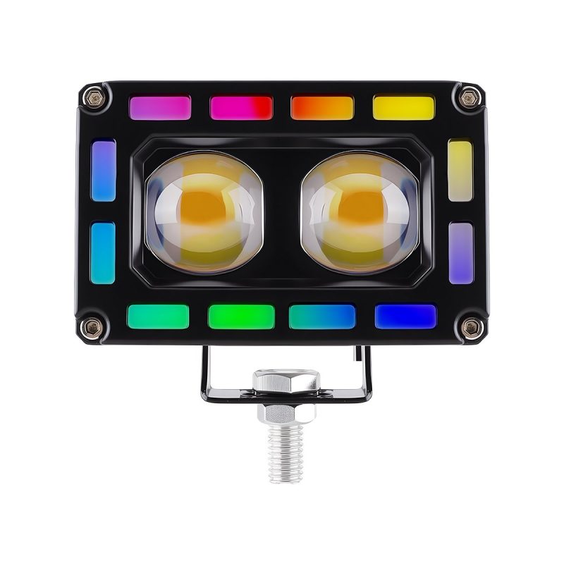 Rectangular Dual Lens Rgb Halo Led Work Light 06 Rectangular Dual Lens Rgb Halo Led Work Light 06 Rectangular Dual-Lens RGB Halo LED Work Light color layout or lighting reference