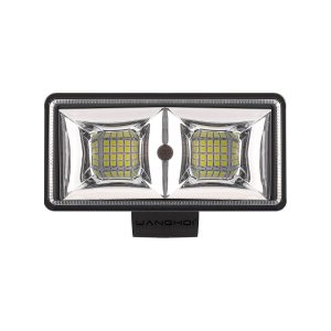 Rectangular Dual-Row Clear-Lens LED Work Light side or depth reference