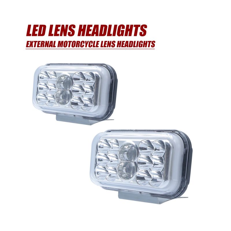 Product pair reference for rectangular external motorcycle LED lens headlight
