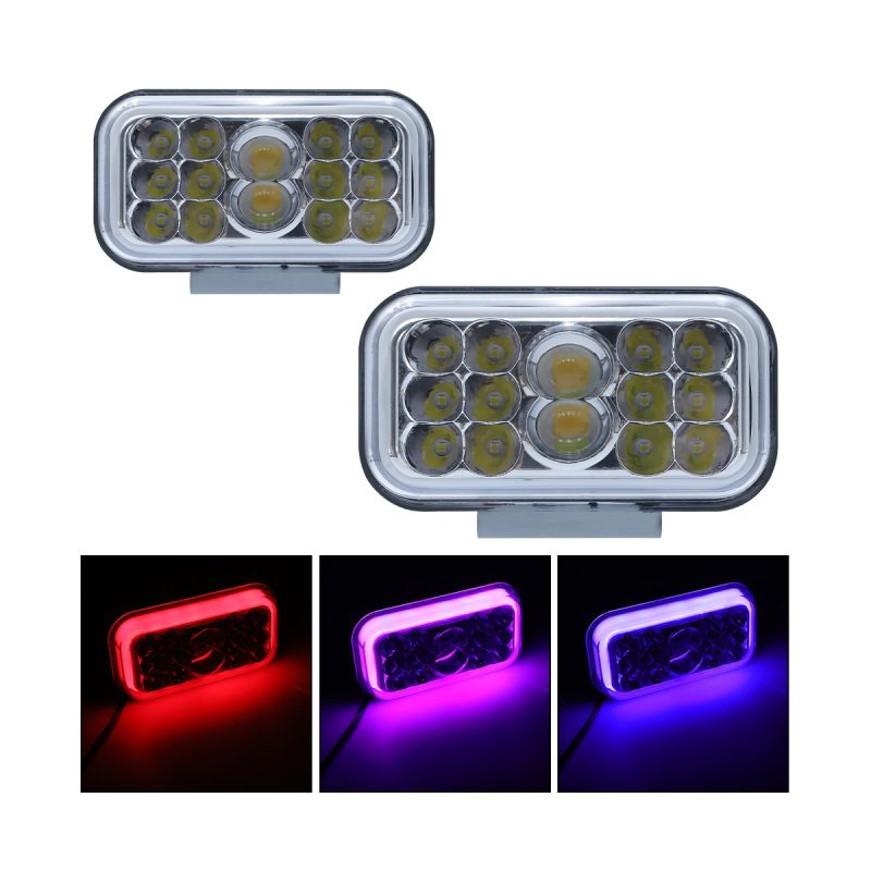Color reference for rectangular external motorcycle LED lens headlight
