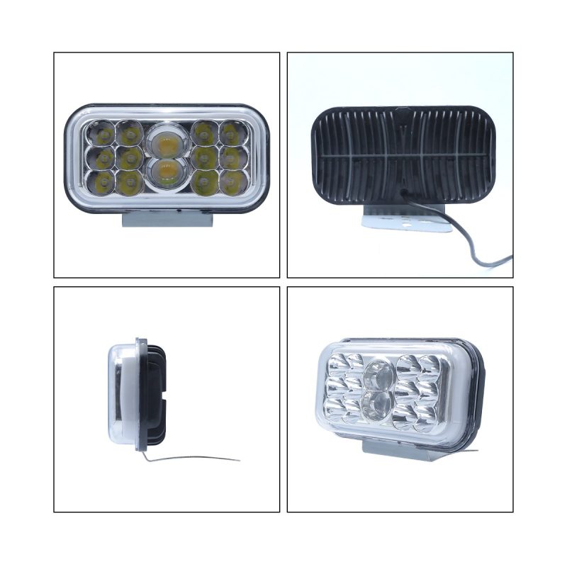 Structure reference for rectangular external motorcycle LED lens headlight