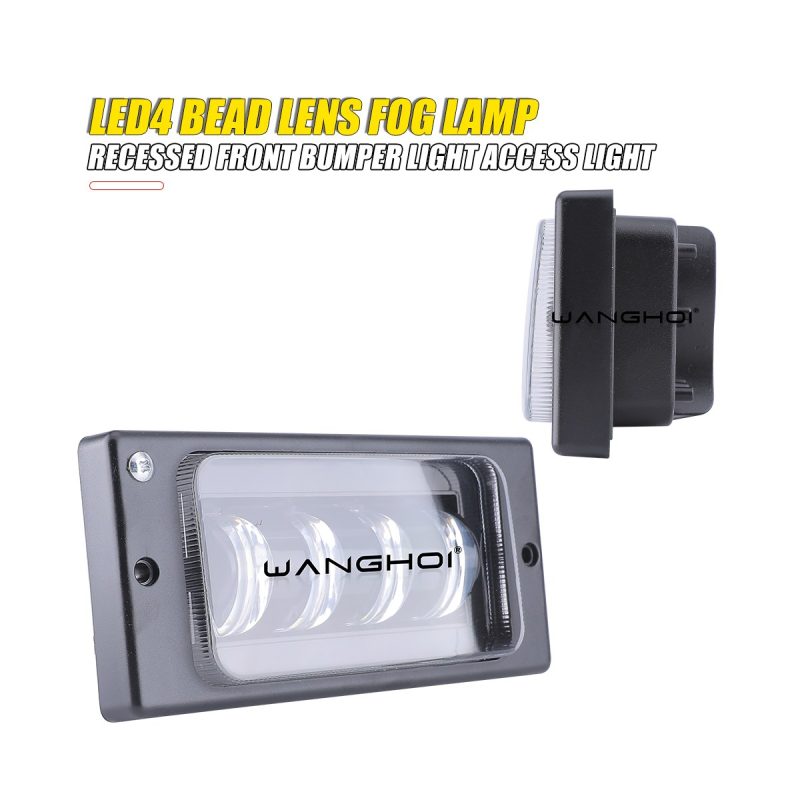 Rectangular Four Bead Led Front Light 02 Rectangular Four Bead Led Front Light 02 Rectangular Four-Bead LED Front Light side profile reference