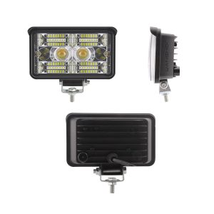 Rectangular Multi-Lens Laser-Style LED Work Light side or depth reference