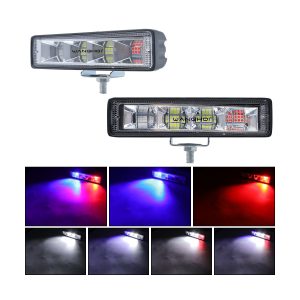 Rectangular LED strobe work light color effect references