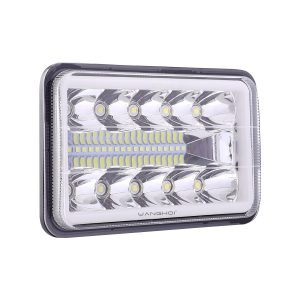 Rectangular Reflector Three Row Led Work Light 02 Reflector Three Row Front Clear Clear front reference for rectangular reflector three-row LED work light