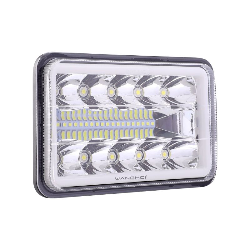 Rectangular Reflector Three Row Led Work Light 02 Reflector Three Row Front Clear Clear front reference for rectangular reflector three-row LED work light