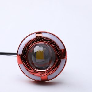 Red Round Single Eye Angel Eye Motorcycle Headlight Lens Main Red Round Single-Eye Angel Eye Motorcycle Headlight Lens
