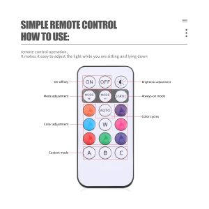 Remote-control reference for mini LED flashing warning light