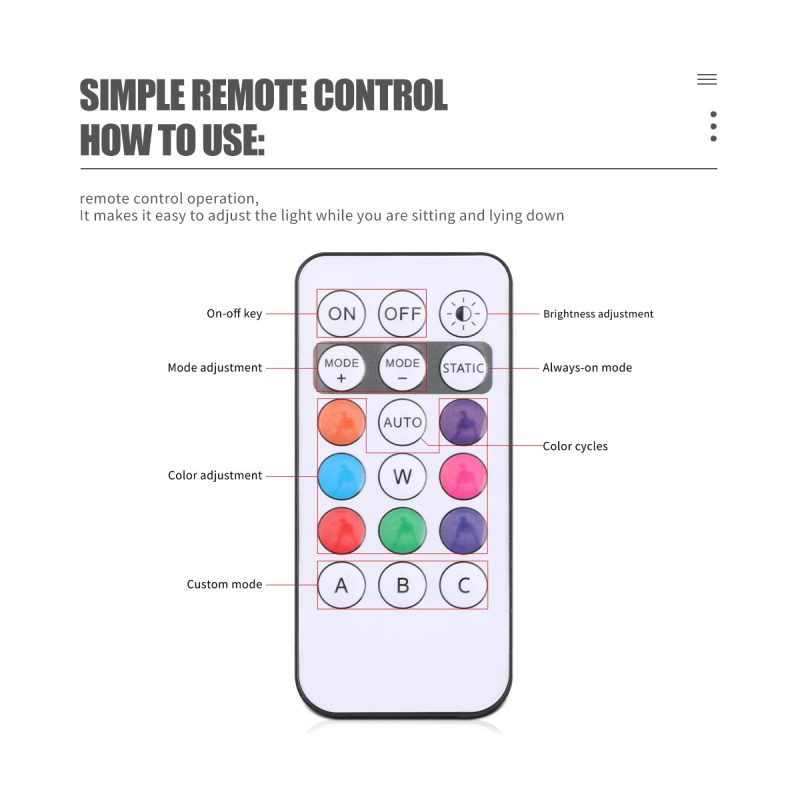 Remote-control reference for mini LED flashing warning light