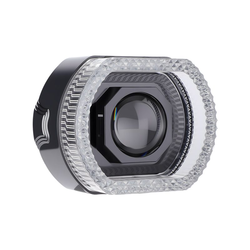 RGB Angel Demon Eye Built-In Projector Lens side or wiring reference