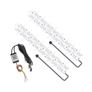RGB App Crystal Teardrop LED Daytime Running Light Strip