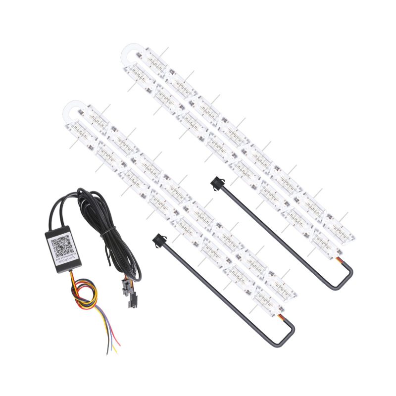 RGB App Crystal Teardrop LED Daytime Running Light Strip