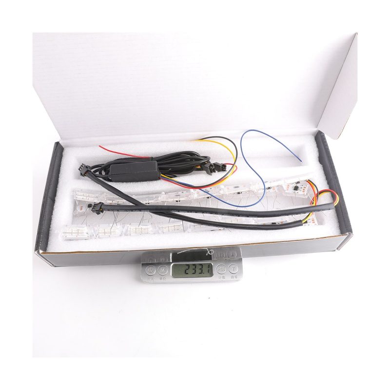 Package reference for RGB crystal teardrop LED DRL strip