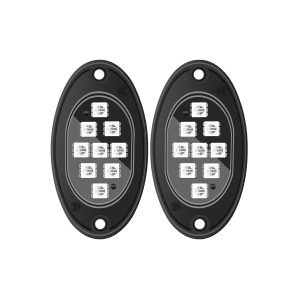 Rgb Car Chassis Underglow Ambient Light Kit 06 Chassis Rgb Pod Pair Pair view of RGB car chassis underglow light pods