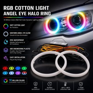 Rgb Cotton Light Angel Eye Halo Ring Feature Overview English feature overview for the RGB cotton light angel eye halo ring.