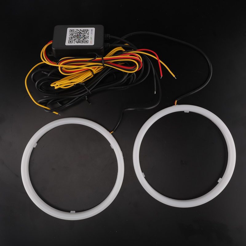 Rgb Cotton Light Angel Eye Halo Ring Paired Top View Paired top-view reference for the RGB cotton light angel eye halo ring kit.