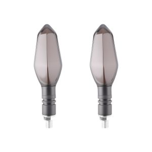 Rgb Diamond Motorcycle Led Drl Turn Signal 04 Rear Product Pair View Rear housing view for catalog comparison.