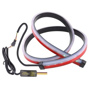 Rgb Flexible High Mounted Brake Light Strip Kit Product kit reference with controller and flexible strip.
