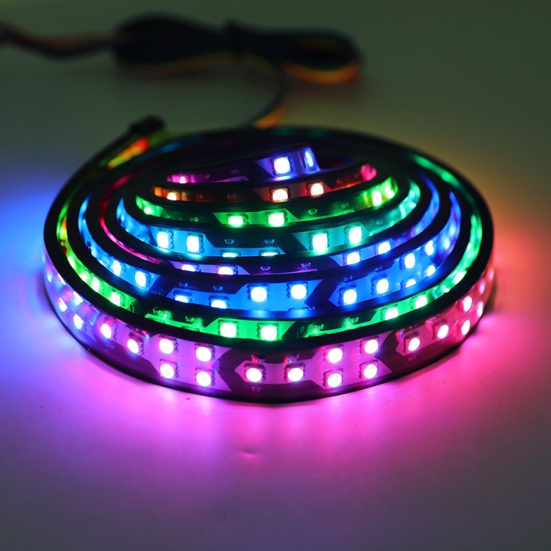 Rgb Flowing Arrow Led Tailgate Light Strip Color Closeup Color close-up reference showing multi-color flow effect from the supplied product images.