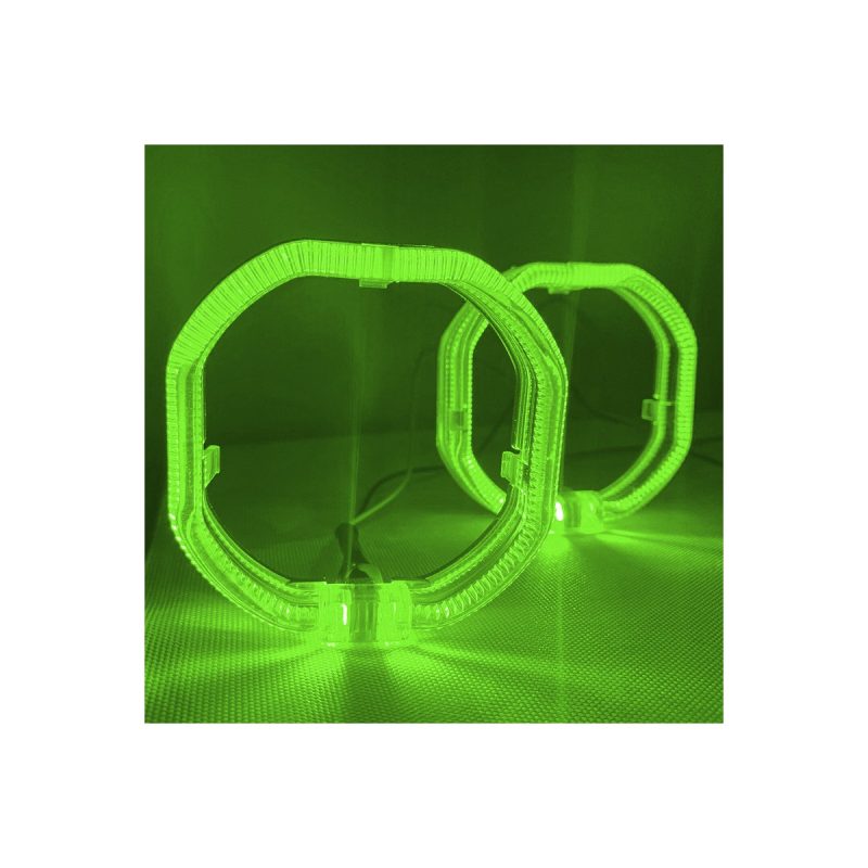 RGB light guide angel eye halo ring green lighting effect