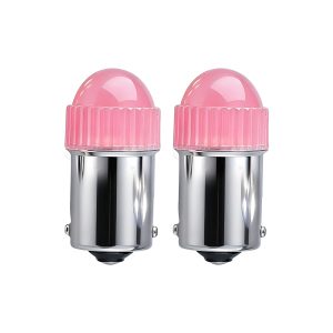 Ribbed dome 1156 BA style LED brake position bulb pair