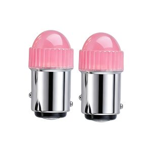 Ribbed dome 1157 BA style LED brake position bulb pair
