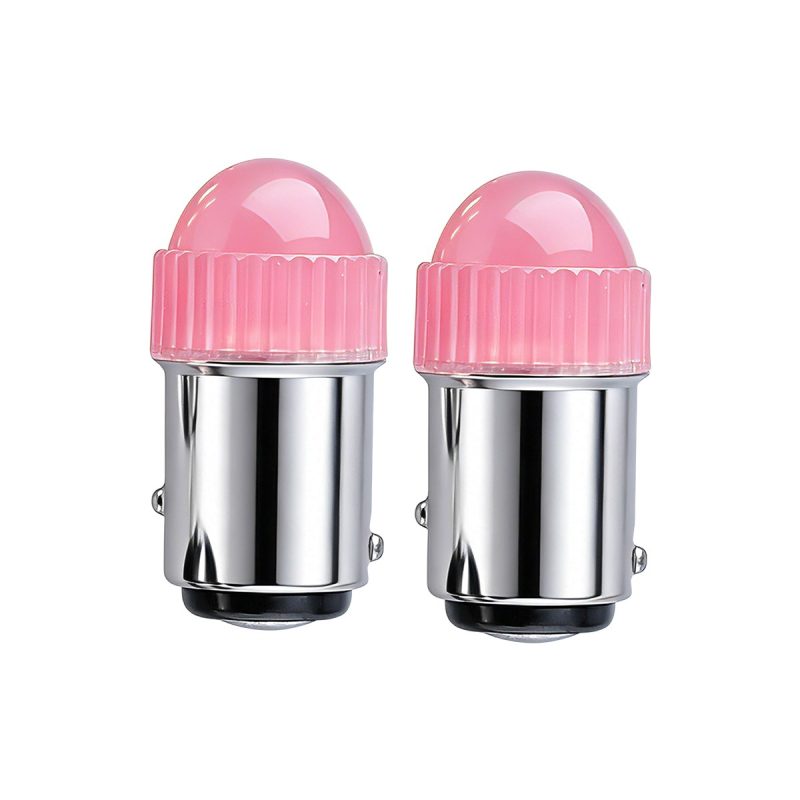 Ribbed dome 1157 BA style LED brake position bulb pair