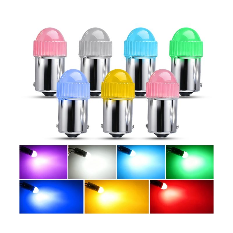 Ribbed dome LED brake position bulb color options