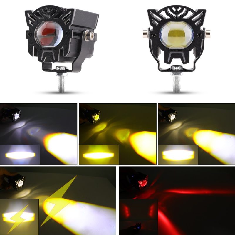 Robot Style Single Lens Led Spotlight Beam Color Reference Source image showing white, yellow, white-yellow, and red light references.