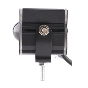 Robot Style Single Lens Led Spotlight Side Profile Side profile view showing the bracket and housing depth reference.