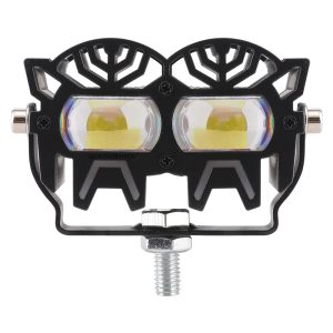 Robot Twin Lens Led Motorcycle Spotlight Main Robot Twin Lens LED Motorcycle Spotlight 12V-24V IP68