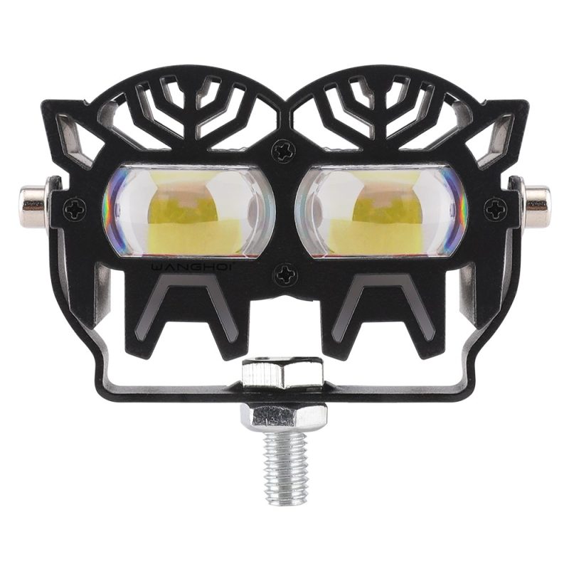 Robot Twin Lens Led Motorcycle Spotlight Main Robot Twin Lens LED Motorcycle Spotlight 12V-24V IP68