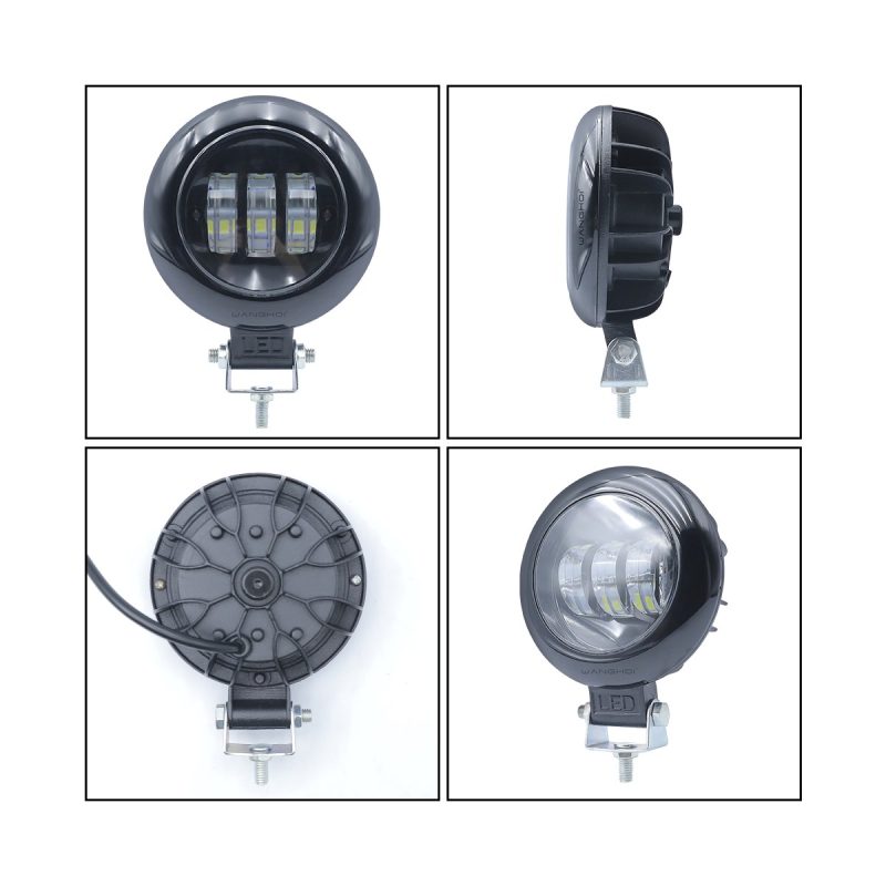 Round 6D Lens Led Fog Work Light 03 Round 6D Views Round 6D lens LED fog work light multi-view image