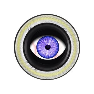 Round Angel Eye LED Car Fog Light front view reference