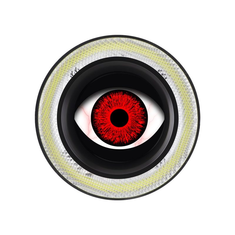 Round Angel Eye LED Car Fog Light detail angle reference
