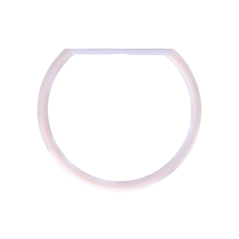 Single halo ring shape reference showing the round-bone housing profile.