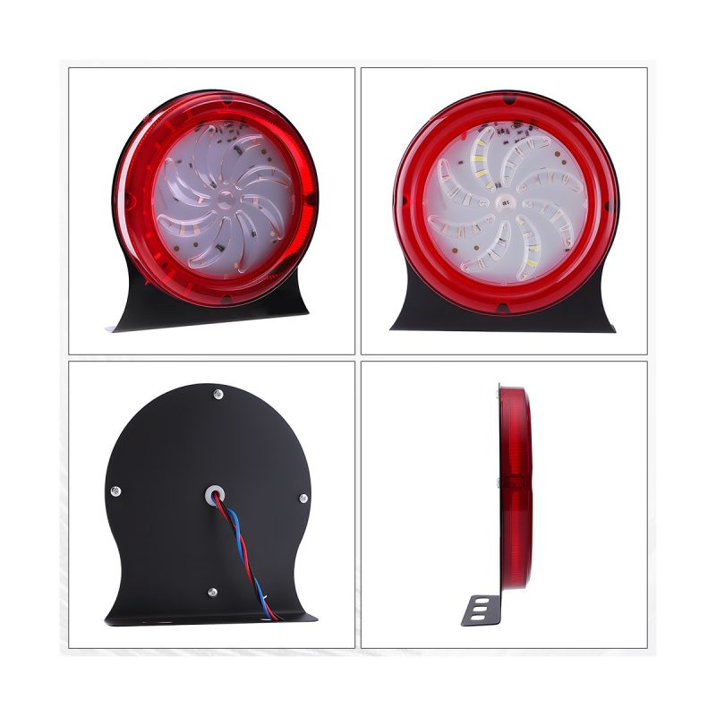Round Colorful Led Rear Tail Light 06 Round Tail Views Round colorful LED rear tail light multi-view image