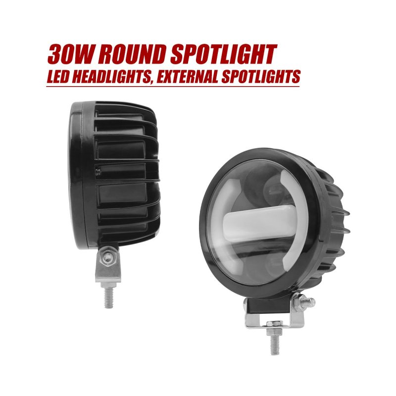 Round External Motorcycle Auxiliary Spotlight 02 Round External Side Round external motorcycle auxiliary spotlight side view