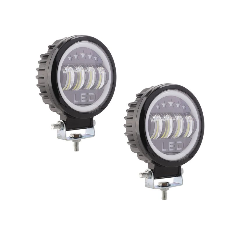 Round Five-Star Trim LED Work Light multi-view product reference