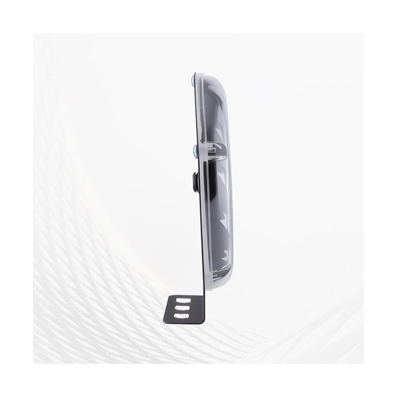 Round LED rotating strobe warning light side profile