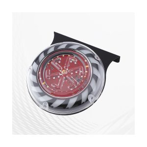 Round LED rotating strobe warning light flat product view