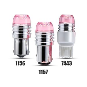 Round Lens LED Brake Position Bulb 1156 1157 7443