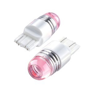 Round Lens Led Brake Position Bulb 1156 1157 7443 06 Round Wedge Angle Round lens 7443 wedge LED brake position bulb angle view