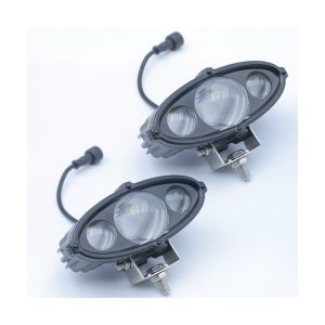 Oval 3-bead laser cannon auxiliary light pair view