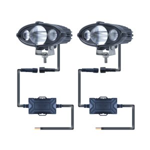 Oval 3-bead laser cannon auxiliary light driver and wiring