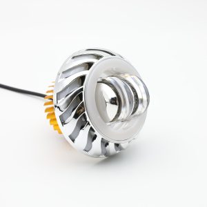 Round Rotating Angel Eye Lens Dual Eye Front Dual-eye rotating-style option front product view.