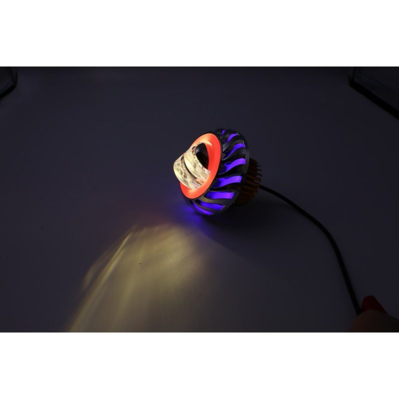 Round Rotating Angel Eye Lens Dual Eye Light Effect Dual-eye light-effect reference from the supplied source folder.