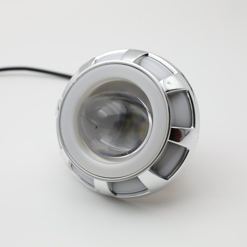 Round Segmented Angel Eye Single Eye Motorcycle Headlight Lens Main Round Segmented Angel Eye Single-Eye Motorcycle Headlight Lens